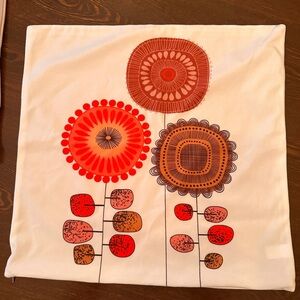 Floral Print pillow covers (2) 17.5" x 17"